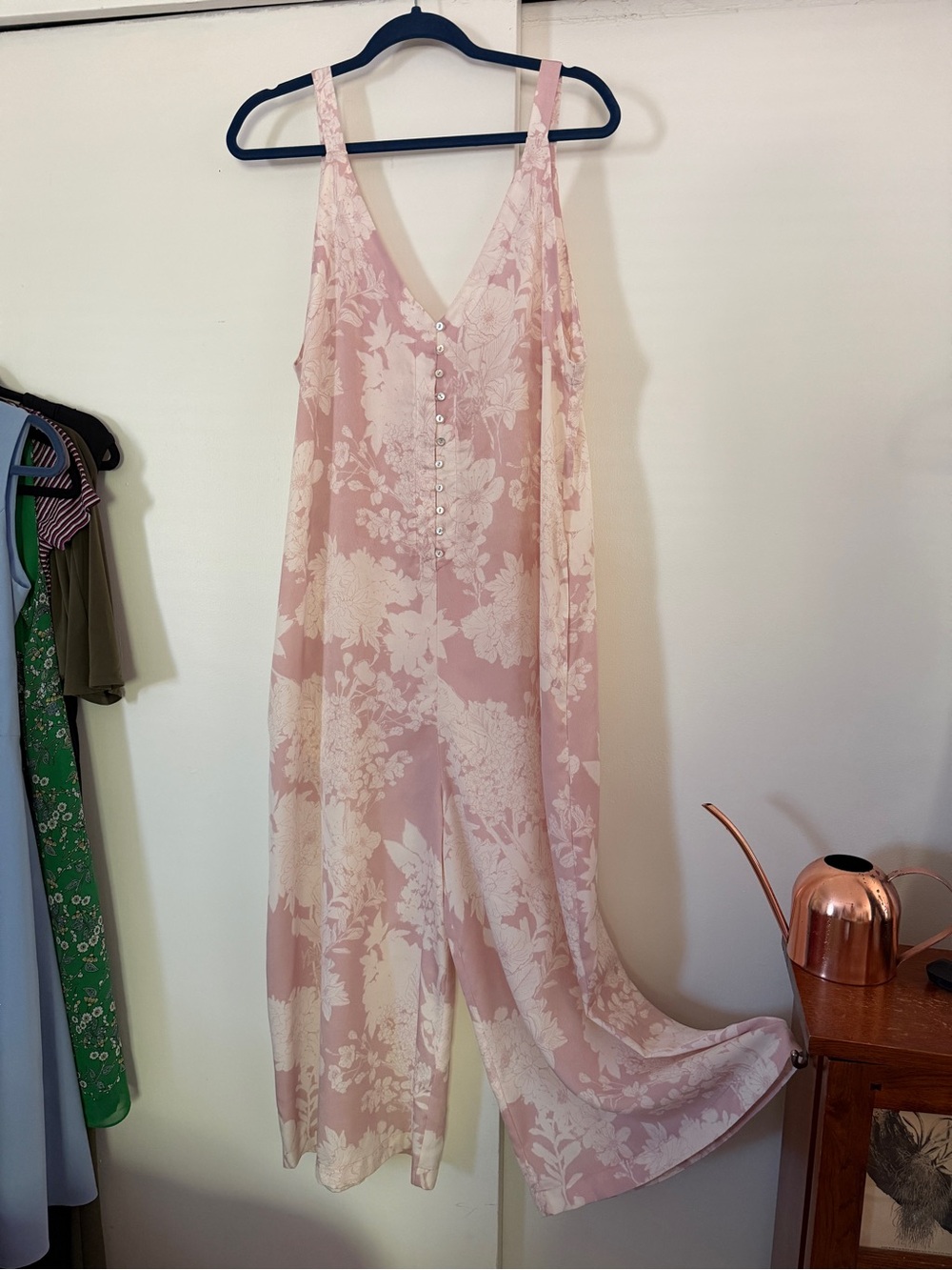NWT Free People Floral Jumpsuit Rose/Tyrie Size Medium